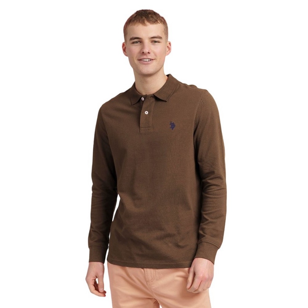 U.S.POLO ASSN MUST ΜΠΛΟΥΖΑ ΑΝΔΡΙΚΗ BROWN