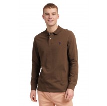 U.S.POLO ASSN MUST ΜΠΛΟΥΖΑ ΑΝΔΡΙΚΗ BROWN