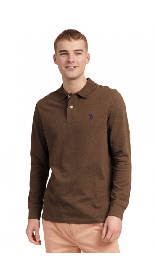 U.S.POLO ASSN MUST ΜΠΛΟΥΖΑ ΑΝΔΡΙΚΗ BROWN