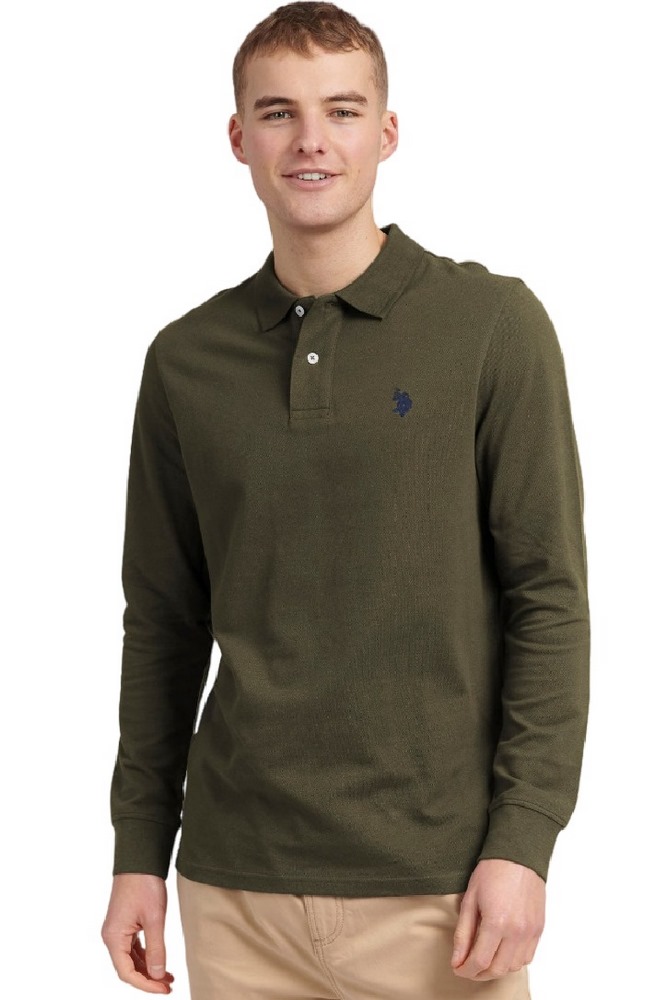 U.S.POLO ASSN MUST ΜΠΛΟΥΖΑ ΑΝΔΡΙΚΗ KHAKI