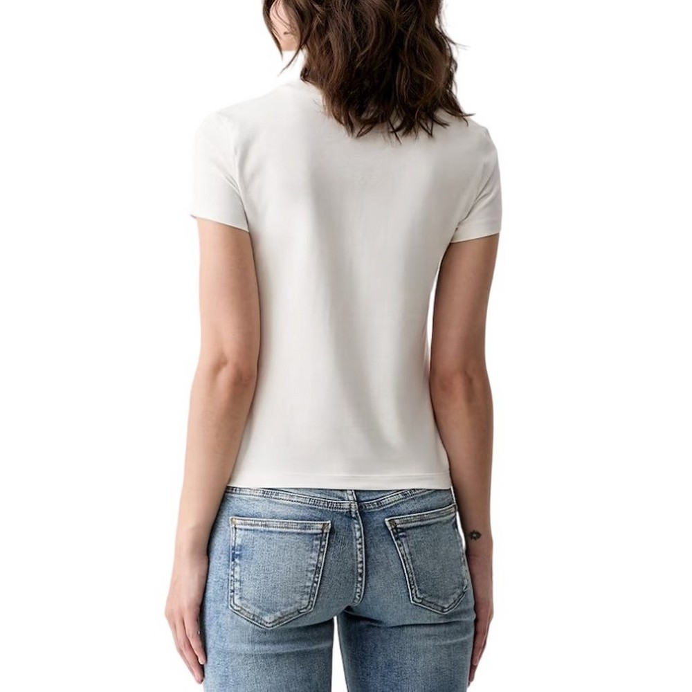 HUGO BOSS 90s TEE B JERSEY T-SHIRT ΜΠΛΟΥΖΑ ΓΥΝΑΙΚΕΙΑ OFF WHITE