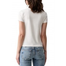 HUGO BOSS 90s TEE B JERSEY T-SHIRT ΜΠΛΟΥΖΑ ΓΥΝΑΙΚΕΙΑ OFF WHITE