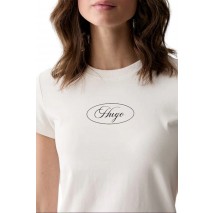 HUGO BOSS 90s TEE B JERSEY T-SHIRT ΜΠΛΟΥΖΑ ΓΥΝΑΙΚΕΙΑ OFF WHITE