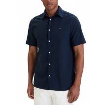 TOMMY JEANS REG SEERSUCKER SHIRT EXT ΠΟΥΚΑΜΙΣΟ ΚΟΝΤΟΜΑΝΙΚΟ ΑΝΔΡΙΚΟ DARK NAVY