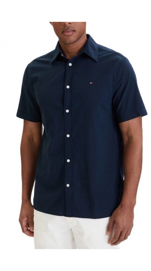 TOMMY JEANS REG SEERSUCKER SHIRT EXT ΠΟΥΚΑΜΙΣΟ ΚΟΝΤΟΜΑΝΙΚΟ ΑΝΔΡΙΚΟ DARK NAVY