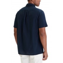 TOMMY JEANS REG SEERSUCKER SHIRT EXT ΠΟΥΚΑΜΙΣΟ ΚΟΝΤΟΜΑΝΙΚΟ ΑΝΔΡΙΚΟ DARK NAVY