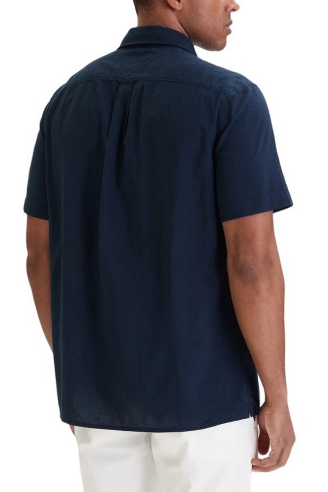 TOMMY JEANS REG SEERSUCKER SHIRT EXT ΠΟΥΚΑΜΙΣΟ ΚΟΝΤΟΜΑΝΙΚΟ ΑΝΔΡΙΚΟ DARK NAVY