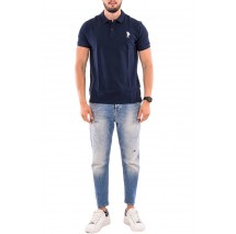 U.S POLO ASSN FLYN POLO T-SHIRT ΜΠΛΟΥΖΑ ΑΝΔΡΙΚΗ NAVY