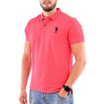 U.S POLO ASSN FLYN POLO T-SHIRT ΜΠΛΟΥΖΑ ΑΝΔΡΙΚΗ CORAL