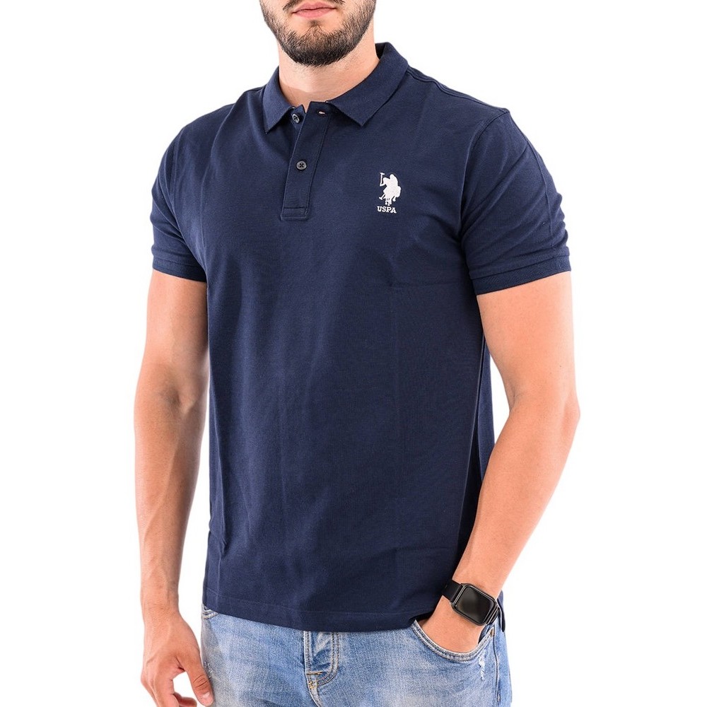 U.S POLO ASSN FLYN POLO T-SHIRT ΜΠΛΟΥΖΑ ΑΝΔΡΙΚΗ NAVY