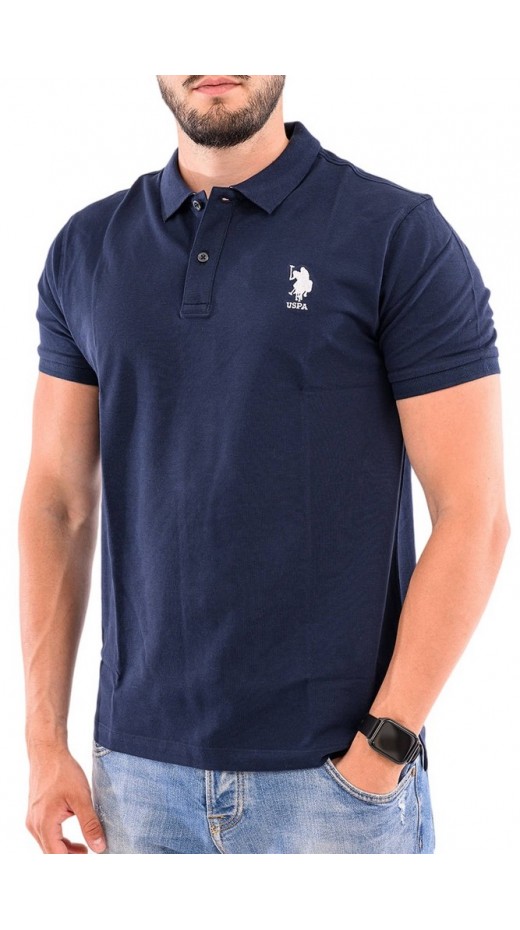 U.S POLO ASSN FLYN POLO T-SHIRT ΜΠΛΟΥΖΑ ΑΝΔΡΙΚΗ NAVY