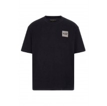 GUESS CN PATCH AT CHEST TEE T-SHIRT ΜΠΛΟΥΖΑ ΑΝΔΡΙΚΗ BLACK