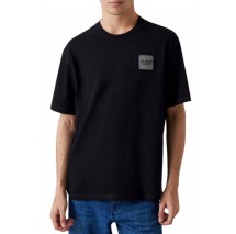 GUESS CN PATCH AT CHEST TEE T-SHIRT ΜΠΛΟΥΖΑ ΑΝΔΡΙΚΗ BLACK