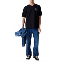 GUESS CN PATCH AT CHEST TEE T-SHIRT ΜΠΛΟΥΖΑ ΑΝΔΡΙΚΗ BLACK