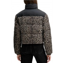 TOMMY JEANS  CROPPED LEOPARD PUFFER ΜΠΟΥΦΑΝ ΓΥΝΑΙΚΕΙΟ LEOPARD