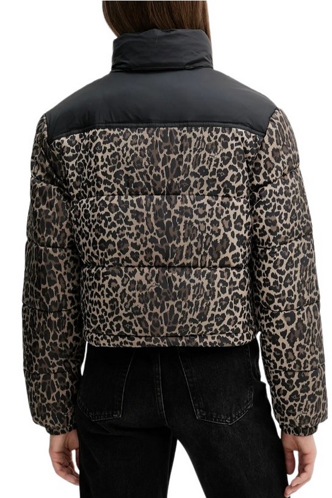 TOMMY JEANS  CROPPED LEOPARD PUFFER ΜΠΟΥΦΑΝ ΓΥΝΑΙΚΕΙΟ LEOPARD