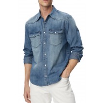 TOMMY JEANS REGULAR DENIM WESTERN SHIRT EXT ΤΖΙΝ ΠΟΥΚΑΜΙΣΟ ΑΝΔΡΙΚΟ BLUΕ DENIM