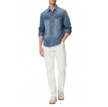 TOMMY JEANS REGULAR DENIM WESTERN SHIRT EXT ΤΖΙΝ ΠΟΥΚΑΜΙΣΟ ΑΝΔΡΙΚΟ BLUΕ DENIM