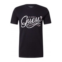 GUESS SS CN GUESS LOGO TEE T-SHIRT ΜΠΛΟΥΖΑ ΑΝΔΡΙΚΗ BLACK
