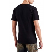 GUESS SS CN GUESS LOGO TEE T-SHIRT ΜΠΛΟΥΖΑ ΑΝΔΡΙΚΗ BLACK