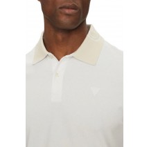 GUESS NOLAN SS POLO T-SHIRT ΜΠΛΟΥΖΑ ΑΝΔΡΙΚΗ WHITE