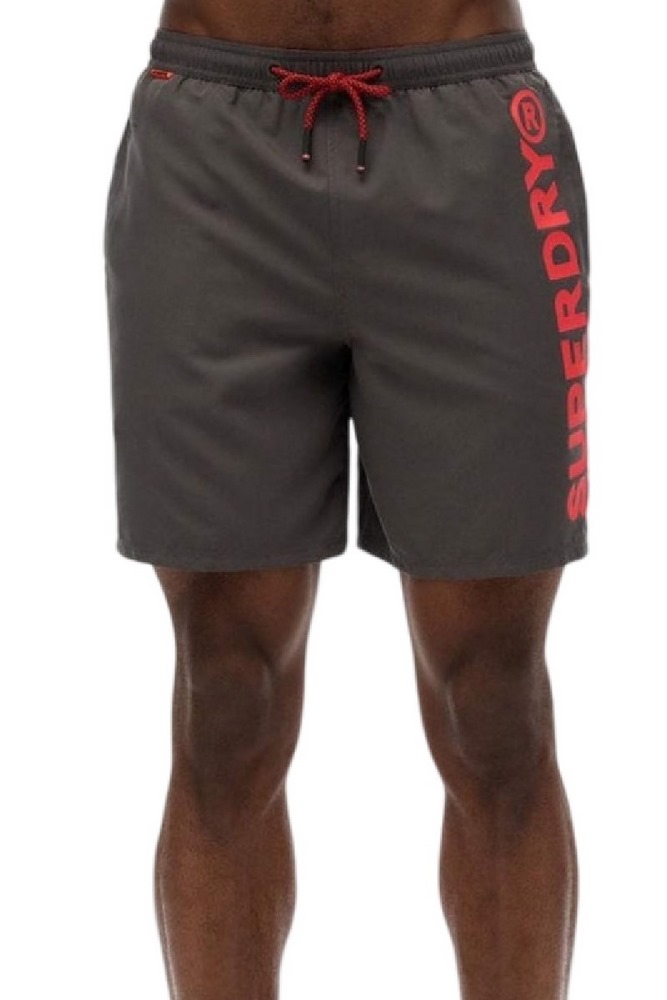 SUPERDRY D3 SDSW SPORT GRAPHIC 17 SWIM SHORT ΜΑΓΙΟ ΑΝΔΡΙΚΟ GREY