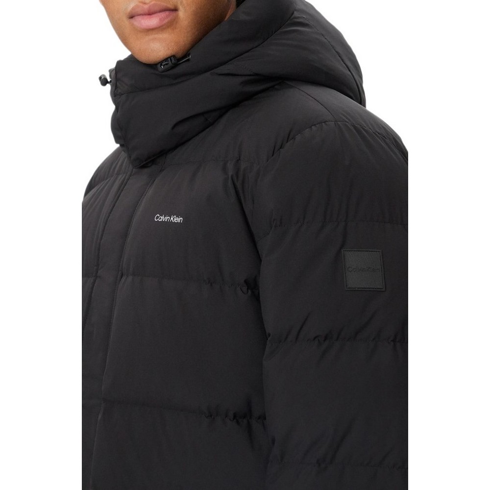 CALVIN KLEIN CLASSIC BONDED HD DOWN LONG JACKET ΜΠΟΥΦΑΝ ΑΝΔΡΙΚΟ BLACK