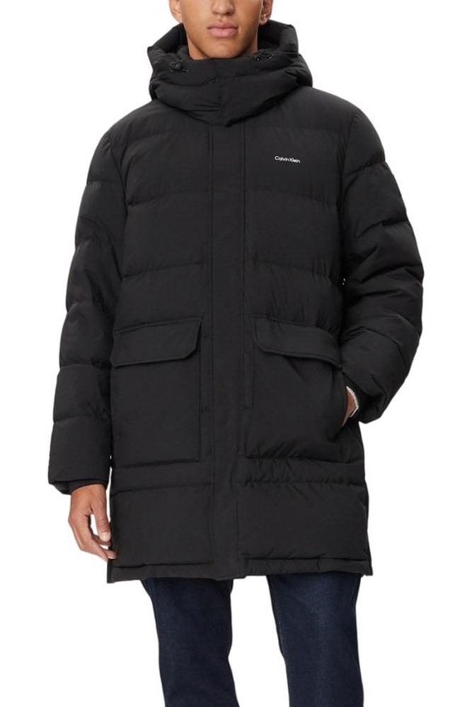 CALVIN KLEIN CLASSIC BONDED HD DOWN LONG JACKET ΜΠΟΥΦΑΝ ΑΝΔΡΙΚΟ BLACK