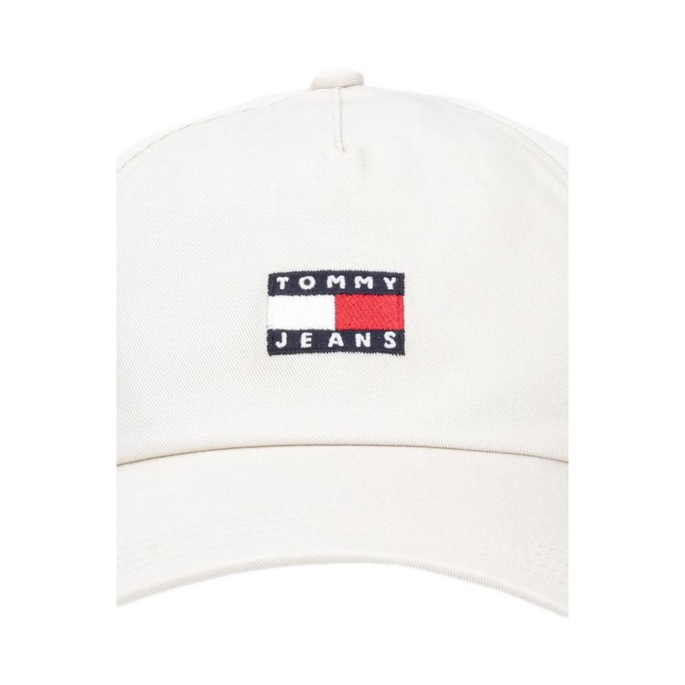 TOMMY JEANS HERITAGE CORE 5 PANEL CAP ΚΑΠΕΛΟ ΓΥΝΑΙΚΕΙΟ WHITE