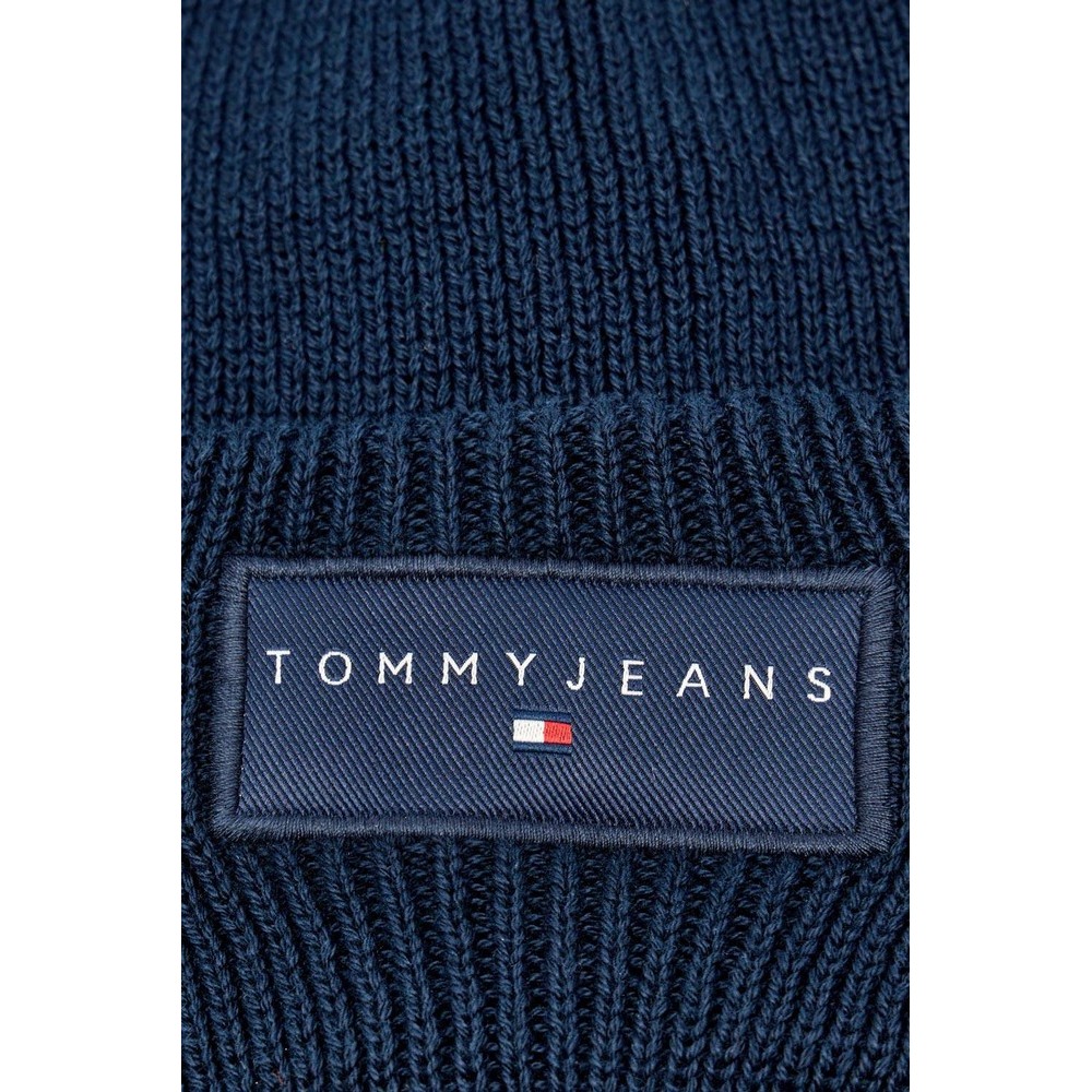 TOMMY JEANS  LINEAR BEANIE ΣΚΟΥΦΟΣ ΑΝΔΡΙΚΟΣ DARK NAVY