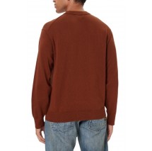 CALVIN KLEIN JEANS LS CTTN ESY FT CRWNK ΜΠΛΟΥΖΑ ΠΛΕΚΤΗ  ΑΝΔΡΙΚΗ BROWN
