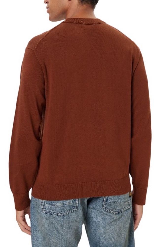 CALVIN KLEIN JEANS LS CTTN ESY FT CRWNK ΜΠΛΟΥΖΑ ΠΛΕΚΤΗ  ΑΝΔΡΙΚΗ BROWN