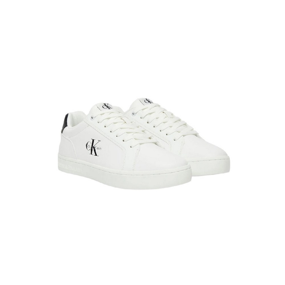 CALVIN KLEIN JEANS CLASSIC CUPSOLE MONO LTH  ΠΑΠΟΥΤΣΙ ΑΝΔΡΙΚΟ WHITE/BLACK