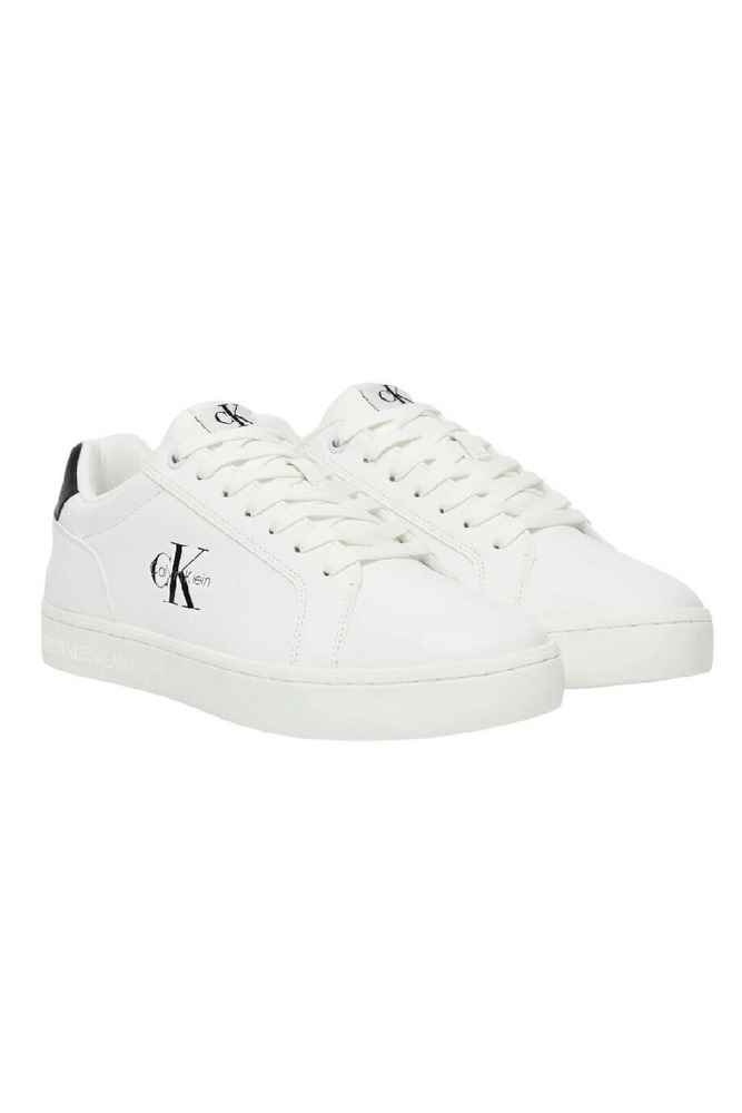 CALVIN KLEIN JEANS CLASSIC CUPSOLE MONO LTH  ΠΑΠΟΥΤΣΙ ΑΝΔΡΙΚΟ WHITE/BLACK