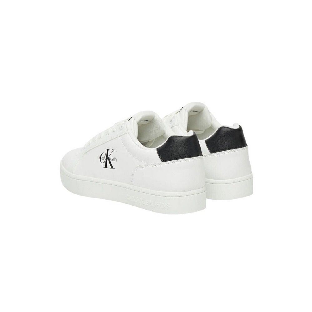 CALVIN KLEIN JEANS CLASSIC CUPSOLE MONO LTH  ΠΑΠΟΥΤΣΙ ΑΝΔΡΙΚΟ WHITE/BLACK