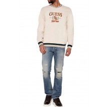 GUESS 4G CN SWEATSHIRT ΦΟΥΤΕΡ ΑΝΔΡΙΚΟ BEIGE