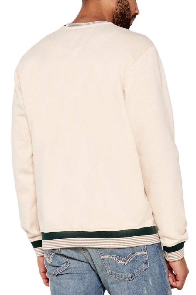 GUESS 4G CN SWEATSHIRT ΦΟΥΤΕΡ ΑΝΔΡΙΚΟ BEIGE
