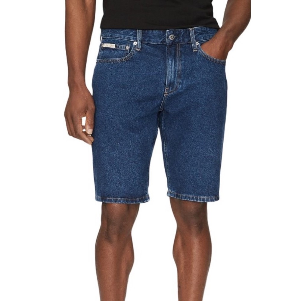 CALVIN KLEIN JEANS REGULAR SHORT ΒΕΡΜΟΥΔΑ ΑΝΔΡΙΚΗ BLUΕ DENIM