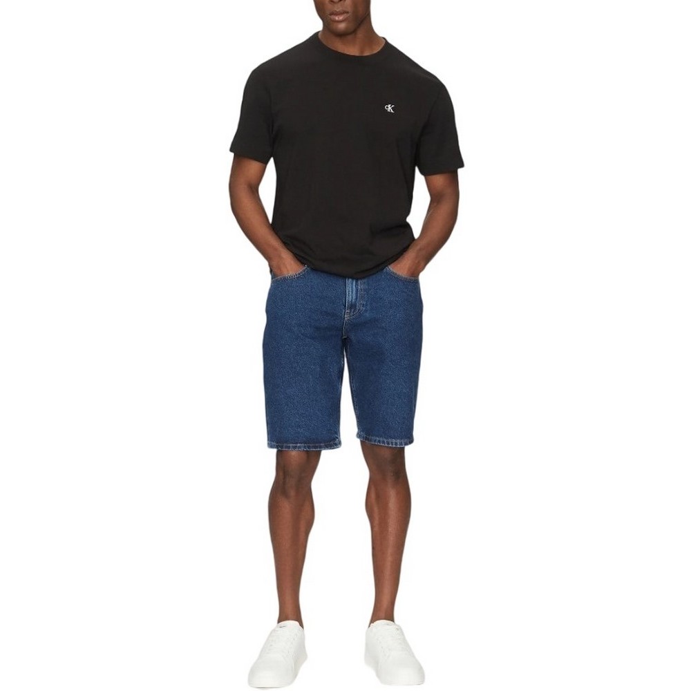 CALVIN KLEIN JEANS REGULAR SHORT ΒΕΡΜΟΥΔΑ ΑΝΔΡΙΚΗ BLUΕ DENIM