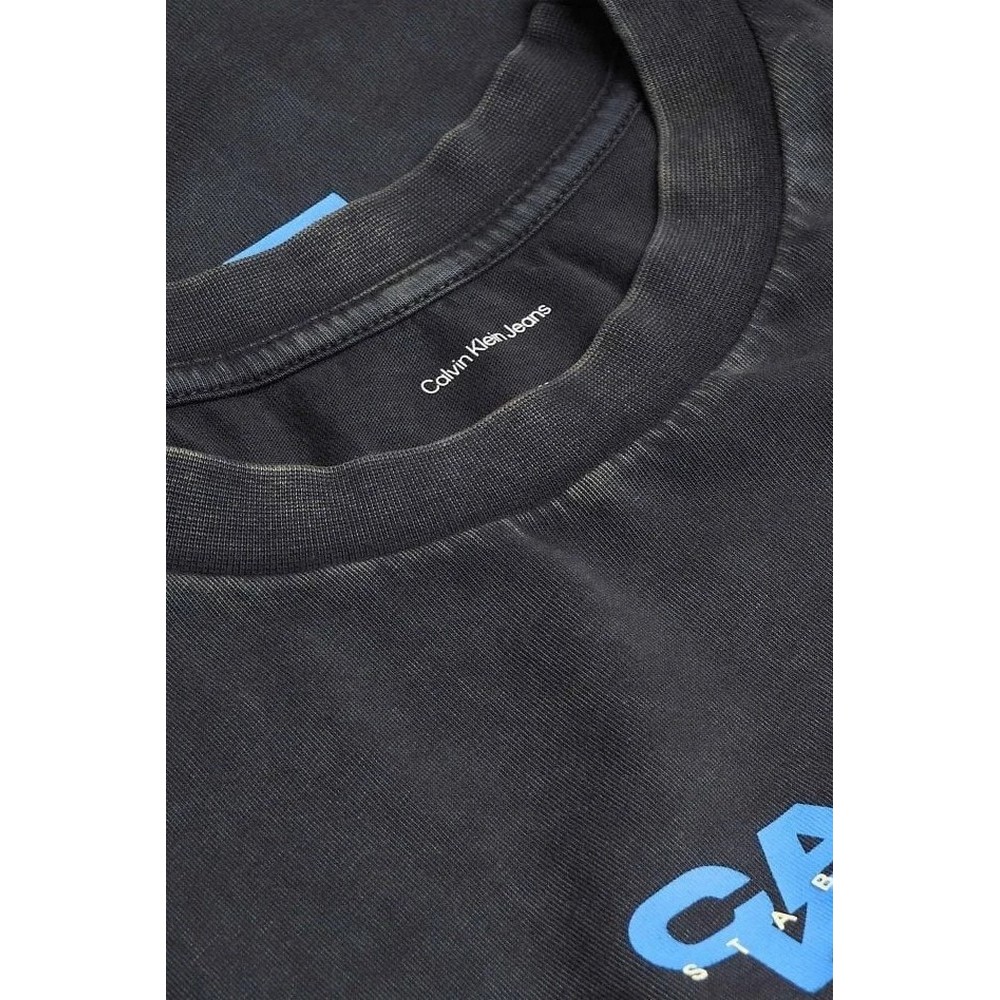 CALVIN KLEIN JEANS 20S WASHED SPINE GRAPHIC T-SHIRT ΜΠΛΟΥΖΑ ΑΝΔΡΙΚΗ BLACK
