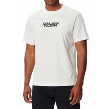 CALVIN KLEIN JEANS 20S WASHED SPINE GRAPHIC T-SHIRT ΜΠΛΟΥΖΑ ΑΝΔΡΙΚΗ BRIGHT WHITE