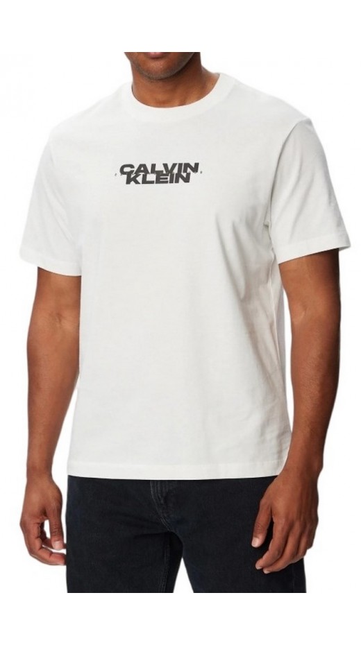 CALVIN KLEIN JEANS 20S WASHED SPINE GRAPHIC T-SHIRT ΜΠΛΟΥΖΑ ΑΝΔΡΙΚΗ BRIGHT WHITE