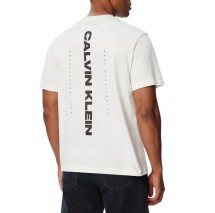 CALVIN KLEIN JEANS 20S WASHED SPINE GRAPHIC T-SHIRT ΜΠΛΟΥΖΑ ΑΝΔΡΙΚΗ BRIGHT WHITE