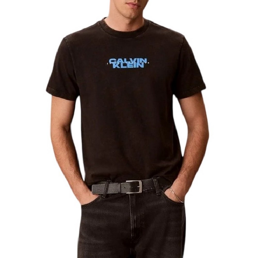 CALVIN KLEIN JEANS 20S WASHED SPINE GRAPHIC T-SHIRT ΜΠΛΟΥΖΑ ΑΝΔΡΙΚΗ BLACK