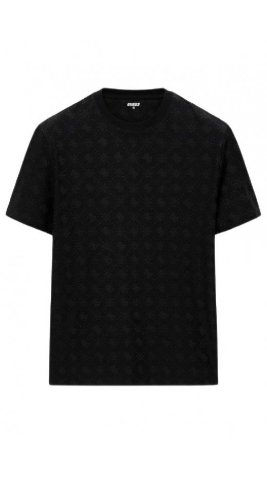 GUESS THEO CN T-SHIRT ΜΠΛΟΥΖΑ ΑΝΔΡΙΚΗ BLACK