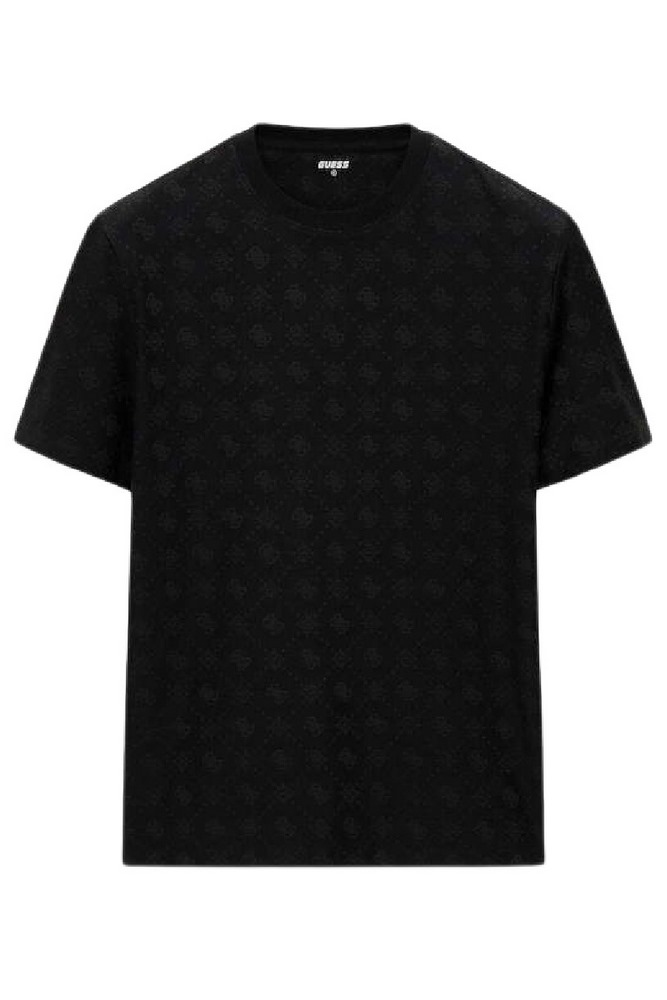 GUESS THEO CN T-SHIRT ΜΠΛΟΥΖΑ ΑΝΔΡΙΚΗ BLACK