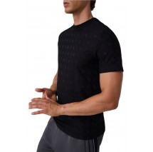 GUESS THEO CN T-SHIRT ΜΠΛΟΥΖΑ ΑΝΔΡΙΚΗ BLACK