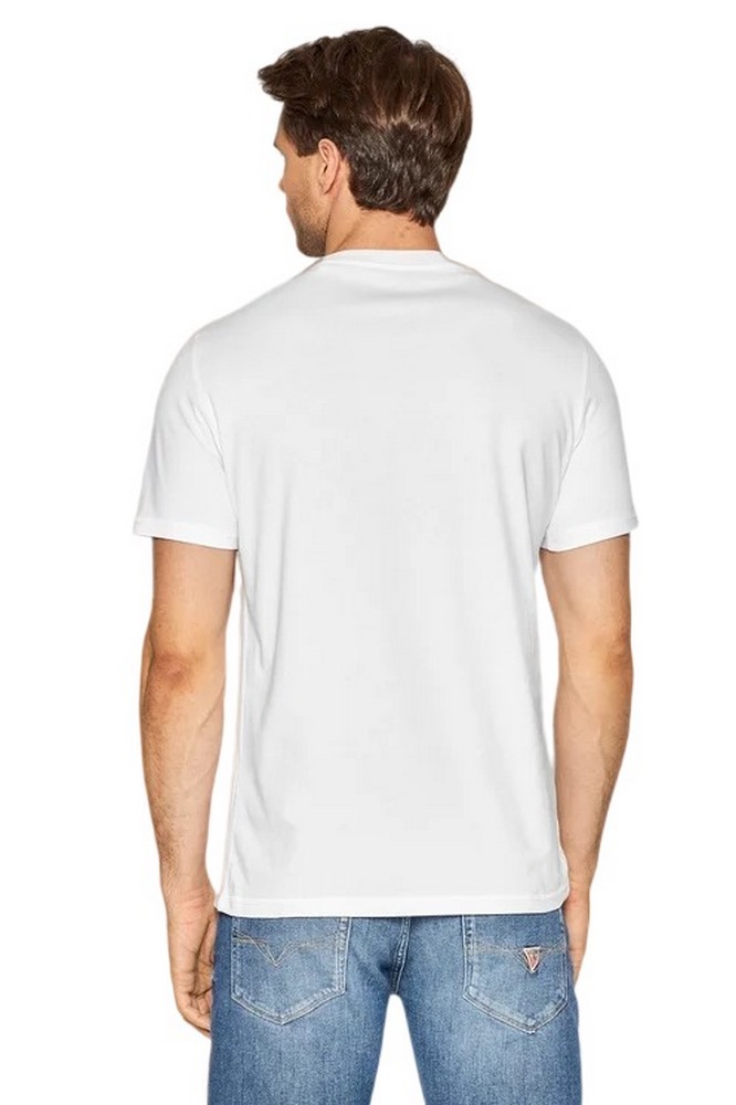 GUESS AIDY CN SS TEE T-SHIRT ΑΝΔΡΙΚΟ WHITE