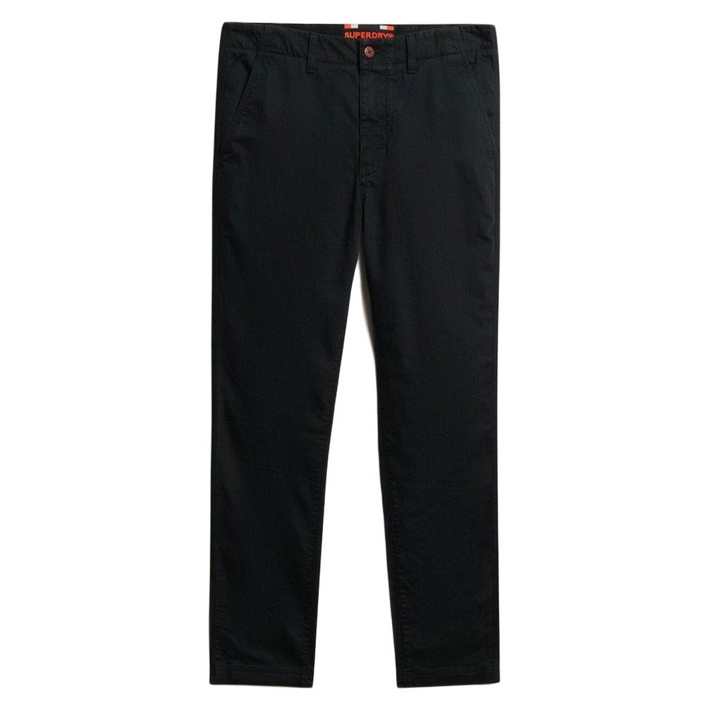 SUPERDRY D1 OVIN INTERNATIONAL CHINO ΠΑΝΤΕΛΟΝΙ ΑΝΔΡΙΚΟ WASHED BLACK