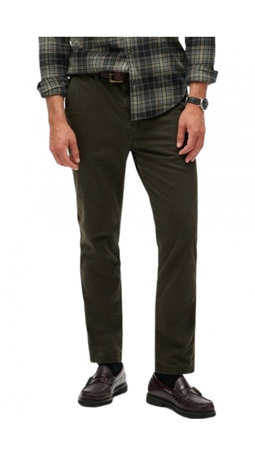 SUPERDRY D1 OVIN INTERNATIONAL CHINO ΠΑΝΤΕΛΟΝΙ ΑΝΔΡΙΚΟ GREEN